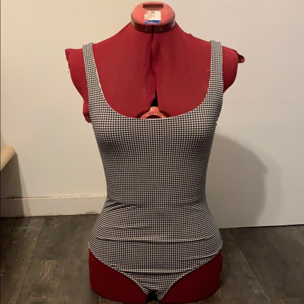 Houndstooth bodysuit *never worn*